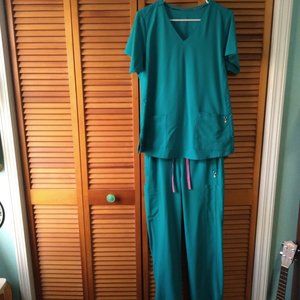Teal Vera Bradley Scrubs Set